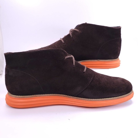 Cole Haan LunarGrand Casual Lace Up Shoe Mens Size 11.5 C11187 Brown Orange - Picture 4 of 8